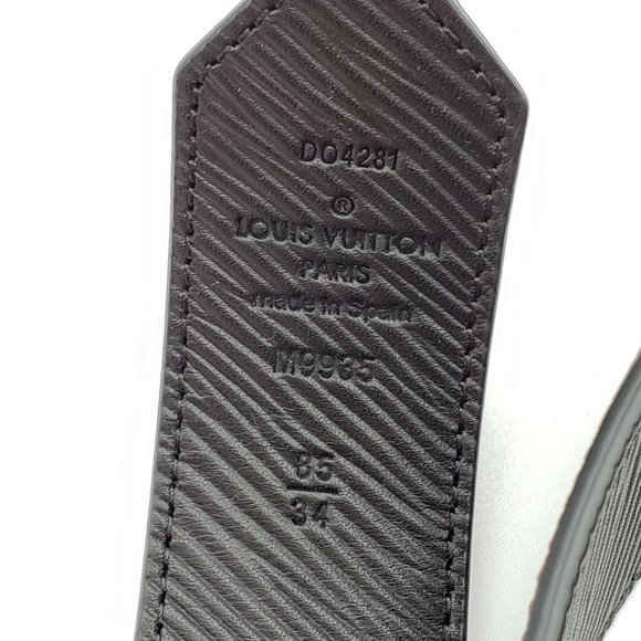 100% Authentic Louis Vuitton Circle Reversible Canvas and Leather Belt 85 - Picture 12 of 13